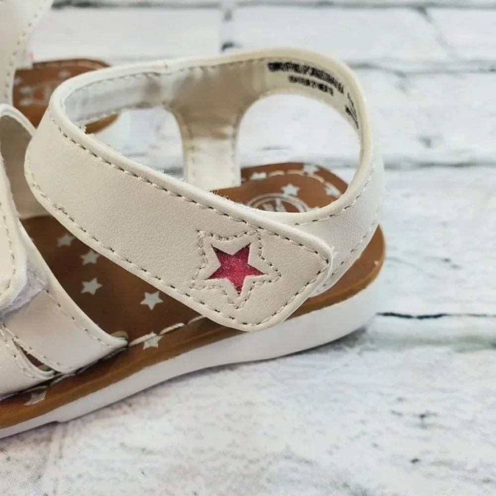 Baby White Star Strappy Sandal - Picture 5 of 9